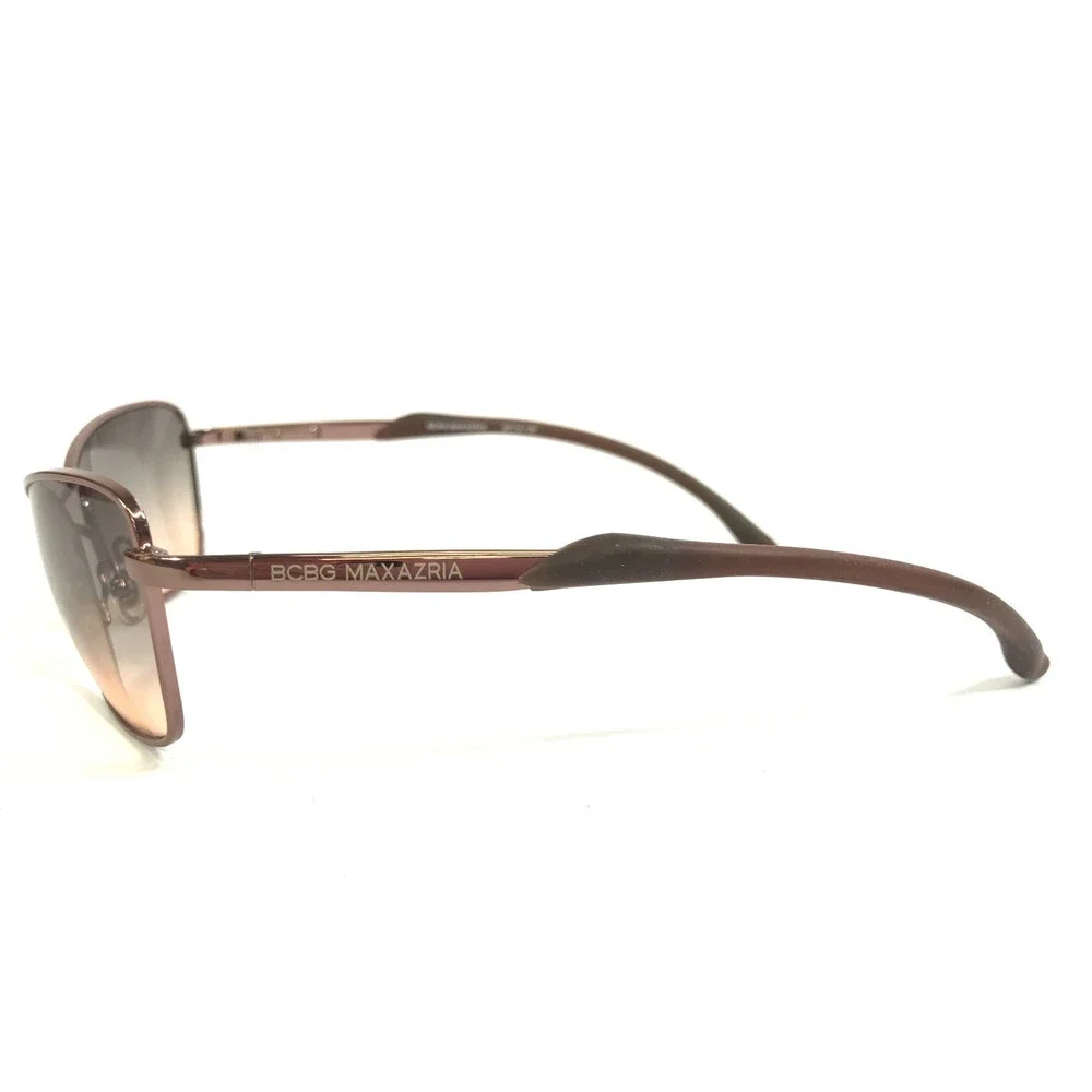 BCBGMAXAZRIA Sunglasses BC110 RGE Brown Cat Eye Frames with Gradient Gray Lenses